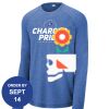 Carroll - PosiCharge ® Long Sleeve Tri Blend Wicking Raglan Tee Thumbnail
