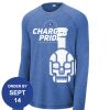 Carroll - PosiCharge ® Long Sleeve Tri Blend Wicking Raglan Tee Thumbnail