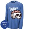 Carroll - PosiCharge ® Long Sleeve Tri Blend Wicking Raglan Tee Thumbnail