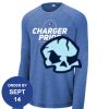Carroll - PosiCharge ® Long Sleeve Tri Blend Wicking Raglan Tee Thumbnail