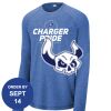 Carroll - PosiCharge ® Long Sleeve Tri Blend Wicking Raglan Tee Thumbnail