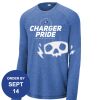 Carroll - PosiCharge ® Long Sleeve Tri Blend Wicking Raglan Tee Thumbnail