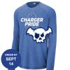 Carroll - PosiCharge ® Long Sleeve Tri Blend Wicking Raglan Tee Thumbnail
