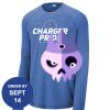 Carroll - PosiCharge ® Long Sleeve Tri Blend Wicking Raglan Tee Thumbnail