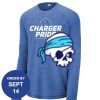 Carroll - PosiCharge ® Long Sleeve Tri Blend Wicking Raglan Tee Thumbnail