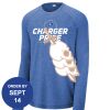 Carroll - PosiCharge ® Long Sleeve Tri Blend Wicking Raglan Tee Thumbnail