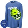 Carroll - PosiCharge ® Long Sleeve Tri Blend Wicking Raglan Tee Thumbnail