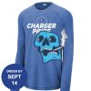 Carroll - PosiCharge ® Long Sleeve Tri Blend Wicking Raglan Tee Thumbnail