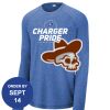 Carroll - PosiCharge ® Long Sleeve Tri Blend Wicking Raglan Tee Thumbnail