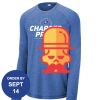Carroll - PosiCharge ® Long Sleeve Tri Blend Wicking Raglan Tee Thumbnail