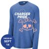 Carroll - PosiCharge ® Long Sleeve Tri Blend Wicking Raglan Tee Thumbnail