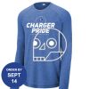 Carroll - PosiCharge ® Long Sleeve Tri Blend Wicking Raglan Tee Thumbnail