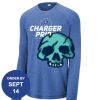 Carroll - PosiCharge ® Long Sleeve Tri Blend Wicking Raglan Tee Thumbnail