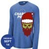 Carroll - PosiCharge ® Long Sleeve Tri Blend Wicking Raglan Tee Thumbnail