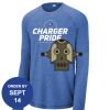 Carroll - PosiCharge ® Long Sleeve Tri Blend Wicking Raglan Tee Thumbnail
