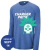 Carroll - PosiCharge ® Long Sleeve Tri Blend Wicking Raglan Tee Thumbnail