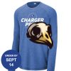 Carroll - PosiCharge ® Long Sleeve Tri Blend Wicking Raglan Tee Thumbnail