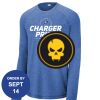 Carroll - PosiCharge ® Long Sleeve Tri Blend Wicking Raglan Tee Thumbnail
