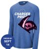 Carroll - PosiCharge ® Long Sleeve Tri Blend Wicking Raglan Tee Thumbnail