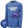 Carroll - PosiCharge ® Long Sleeve Tri Blend Wicking Raglan Tee Thumbnail