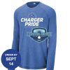Carroll - PosiCharge ® Long Sleeve Tri Blend Wicking Raglan Tee Thumbnail