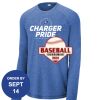 Carroll - PosiCharge ® Long Sleeve Tri Blend Wicking Raglan Tee Thumbnail