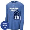 Carroll - PosiCharge ® Long Sleeve Tri Blend Wicking Raglan Tee Thumbnail