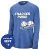 Carroll - PosiCharge ® Long Sleeve Tri Blend Wicking Raglan Tee Thumbnail