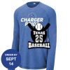 Carroll - PosiCharge ® Long Sleeve Tri Blend Wicking Raglan Tee Thumbnail