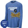 Carroll - PosiCharge ® Long Sleeve Tri Blend Wicking Raglan Tee Thumbnail