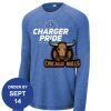 Carroll - PosiCharge ® Long Sleeve Tri Blend Wicking Raglan Tee Thumbnail
