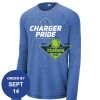 Carroll - PosiCharge ® Long Sleeve Tri Blend Wicking Raglan Tee Thumbnail