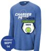 Carroll - PosiCharge ® Long Sleeve Tri Blend Wicking Raglan Tee Thumbnail