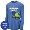 Carroll - PosiCharge ® Long Sleeve Tri Blend Wicking Raglan Tee Thumbnail