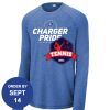 Carroll - PosiCharge ® Long Sleeve Tri Blend Wicking Raglan Tee Thumbnail
