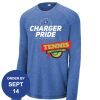 Carroll - PosiCharge ® Long Sleeve Tri Blend Wicking Raglan Tee Thumbnail