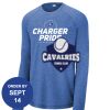 Carroll - PosiCharge ® Long Sleeve Tri Blend Wicking Raglan Tee Thumbnail