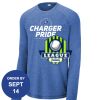 Carroll - PosiCharge ® Long Sleeve Tri Blend Wicking Raglan Tee Thumbnail