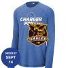 Carroll - PosiCharge ® Long Sleeve Tri Blend Wicking Raglan Tee Thumbnail