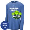Carroll - PosiCharge ® Long Sleeve Tri Blend Wicking Raglan Tee Thumbnail