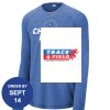 Carroll - PosiCharge ® Long Sleeve Tri Blend Wicking Raglan Tee Thumbnail