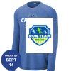 Carroll - PosiCharge ® Long Sleeve Tri Blend Wicking Raglan Tee Thumbnail
