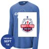Carroll - PosiCharge ® Long Sleeve Tri Blend Wicking Raglan Tee Thumbnail