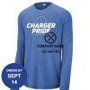 Carroll - PosiCharge ® Long Sleeve Tri Blend Wicking Raglan Tee Thumbnail