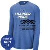 Carroll - PosiCharge ® Long Sleeve Tri Blend Wicking Raglan Tee Thumbnail
