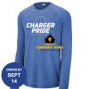 Carroll - PosiCharge ® Long Sleeve Tri Blend Wicking Raglan Tee Thumbnail