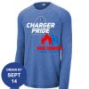 Carroll - PosiCharge ® Long Sleeve Tri Blend Wicking Raglan Tee Thumbnail