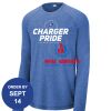 Carroll - PosiCharge ® Long Sleeve Tri Blend Wicking Raglan Tee Thumbnail