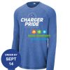 Carroll - PosiCharge ® Long Sleeve Tri Blend Wicking Raglan Tee Thumbnail