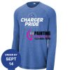 Carroll - PosiCharge ® Long Sleeve Tri Blend Wicking Raglan Tee Thumbnail